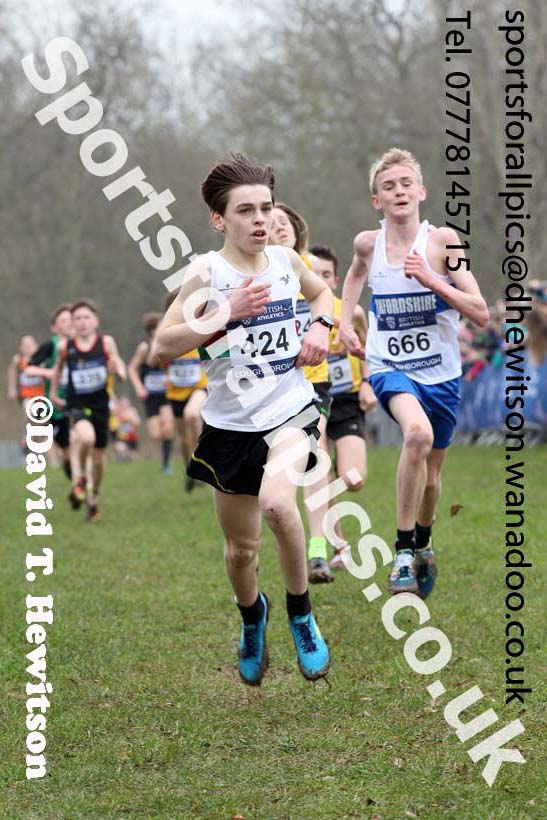 Boys under-13s Inter Counties Cross Country, Prestwold Hall, Loughborough. Photo: David T. Hewitson/Sports for All Pics